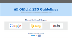 Desktop Screenshot of allseoguidelines.com